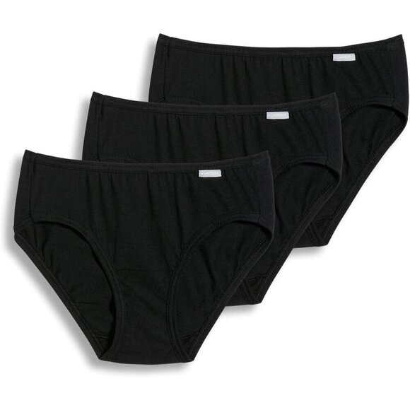 Women's Plus Size Cotton Bikini Underwear 3 Pack Soft Breathable Comfort